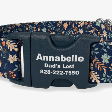 closeup of buckle personalization